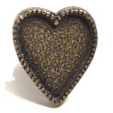 Emenee MK1204-ABB Home Classics Collection Heart 1x3/4 inch in Antique Bright Brass this & that Series